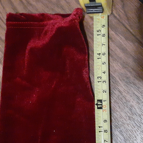 4/$20 Crushed red velvet dress - Picture 6 of 8